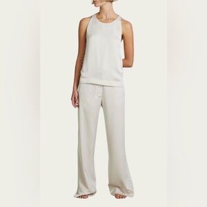 BONDI BORN Eden Tank Racerback Sleeveless Blouse in Cream Beige size Small